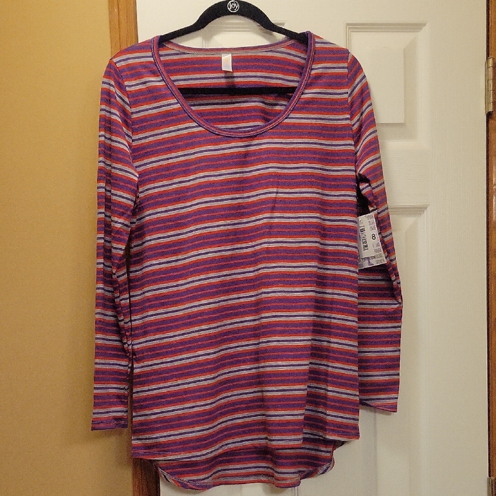 LuLaRoe Multicolor Striped Long Sleeve Top
